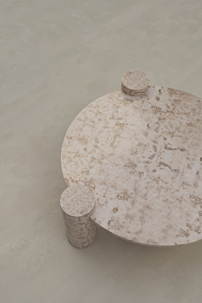 Kahu Coffee Table - Crema Marble